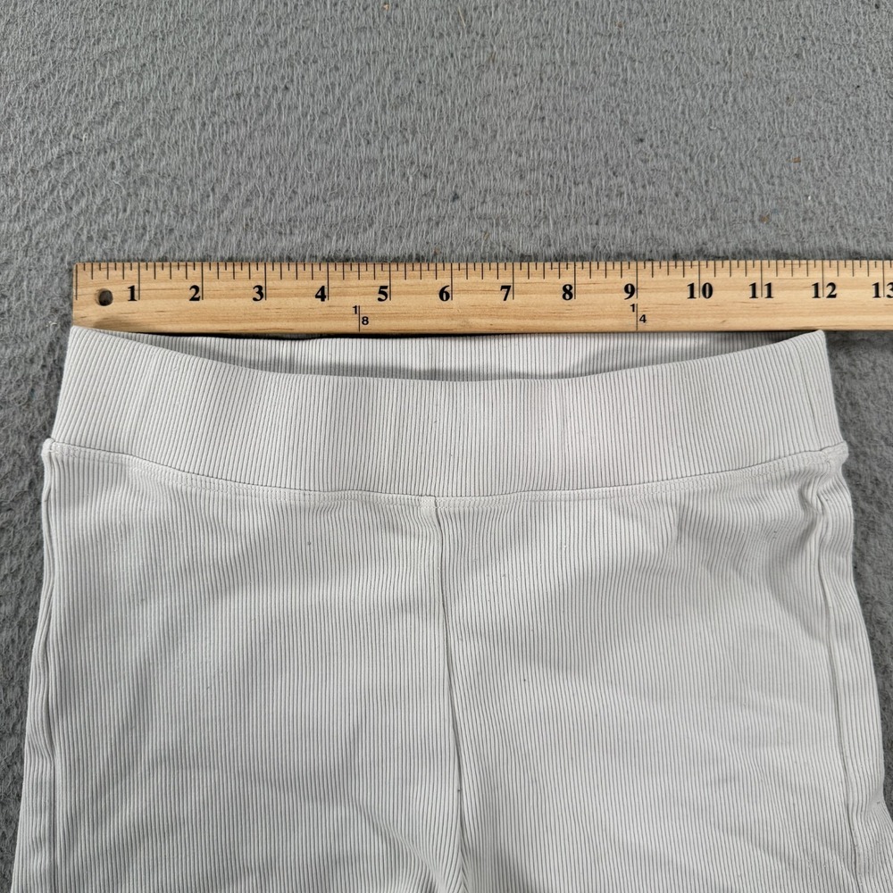 Alo Yoga Goddess Shorts Women's White Ribbed High Rise Sports Running Summer - Picture 6 of 7